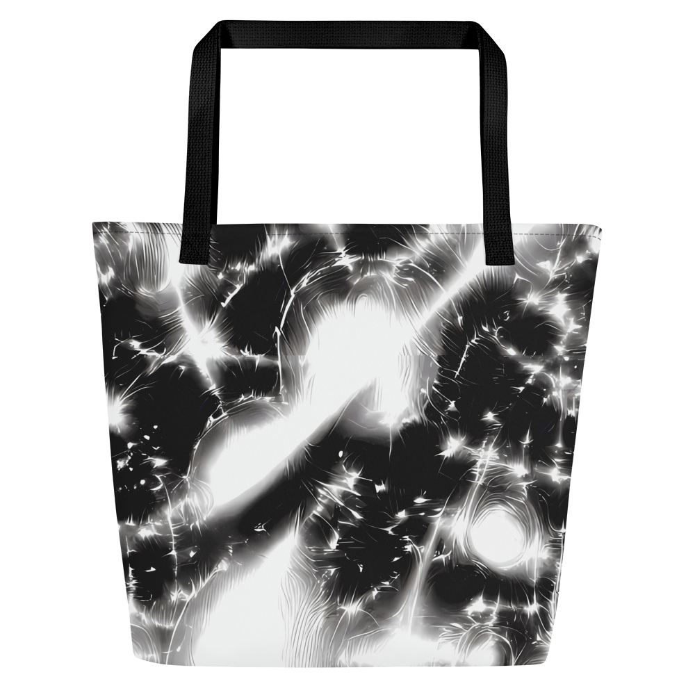 Large Tote Bag w/ Pocket - Electric Nightfall