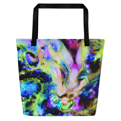 Large Tote Bag w/ Pocket - Fantasy Spiral