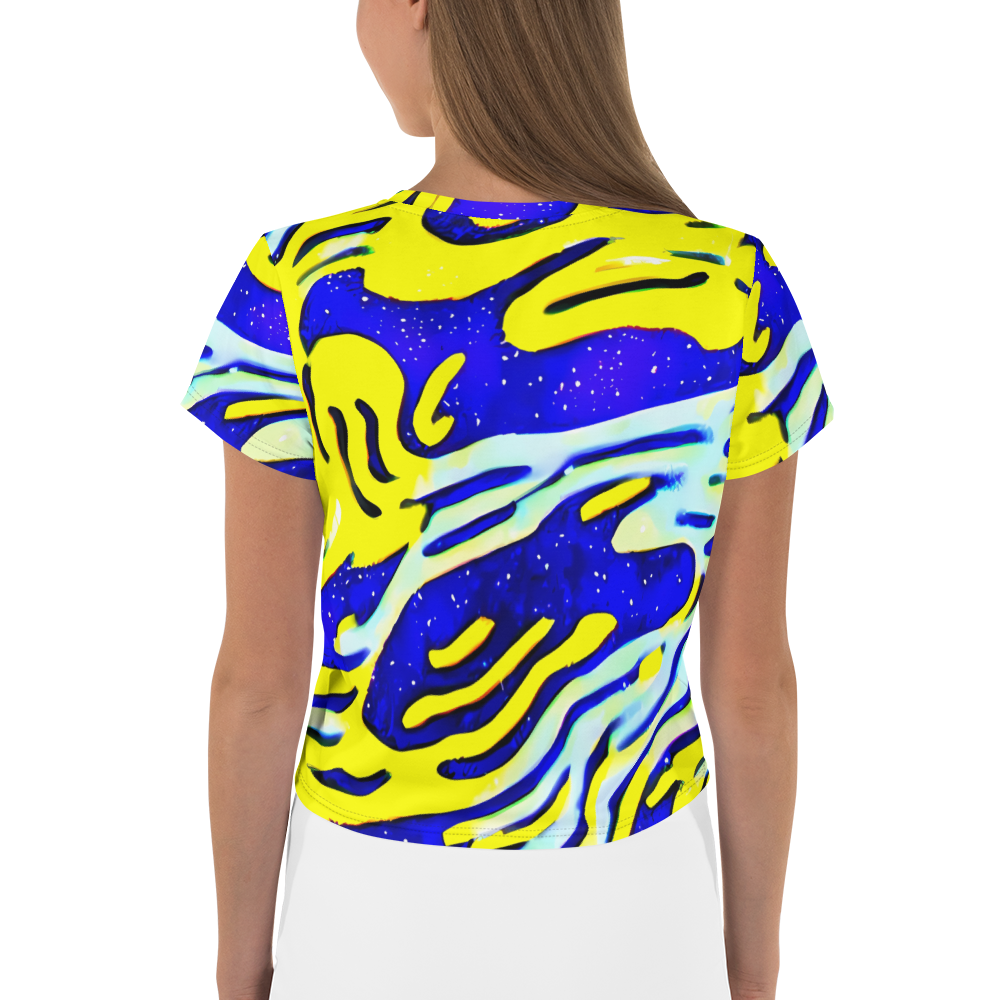 Women's Crop Tee - Electric Horizon