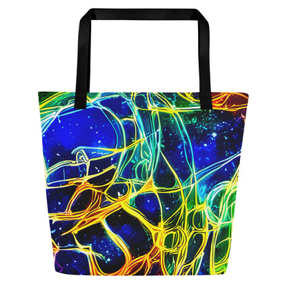 Large Tote Bag w/ Pocket - Dancing in the Ether