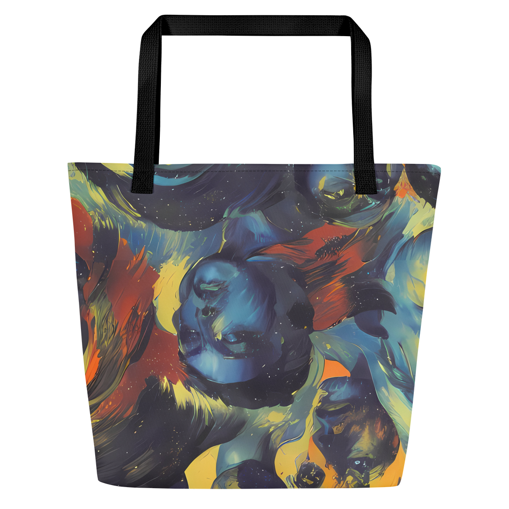 Large Tote Bag w/ Pocket - Vivid Visage