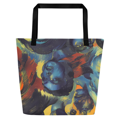 Large Tote Bag w/ Pocket - Vivid Visage