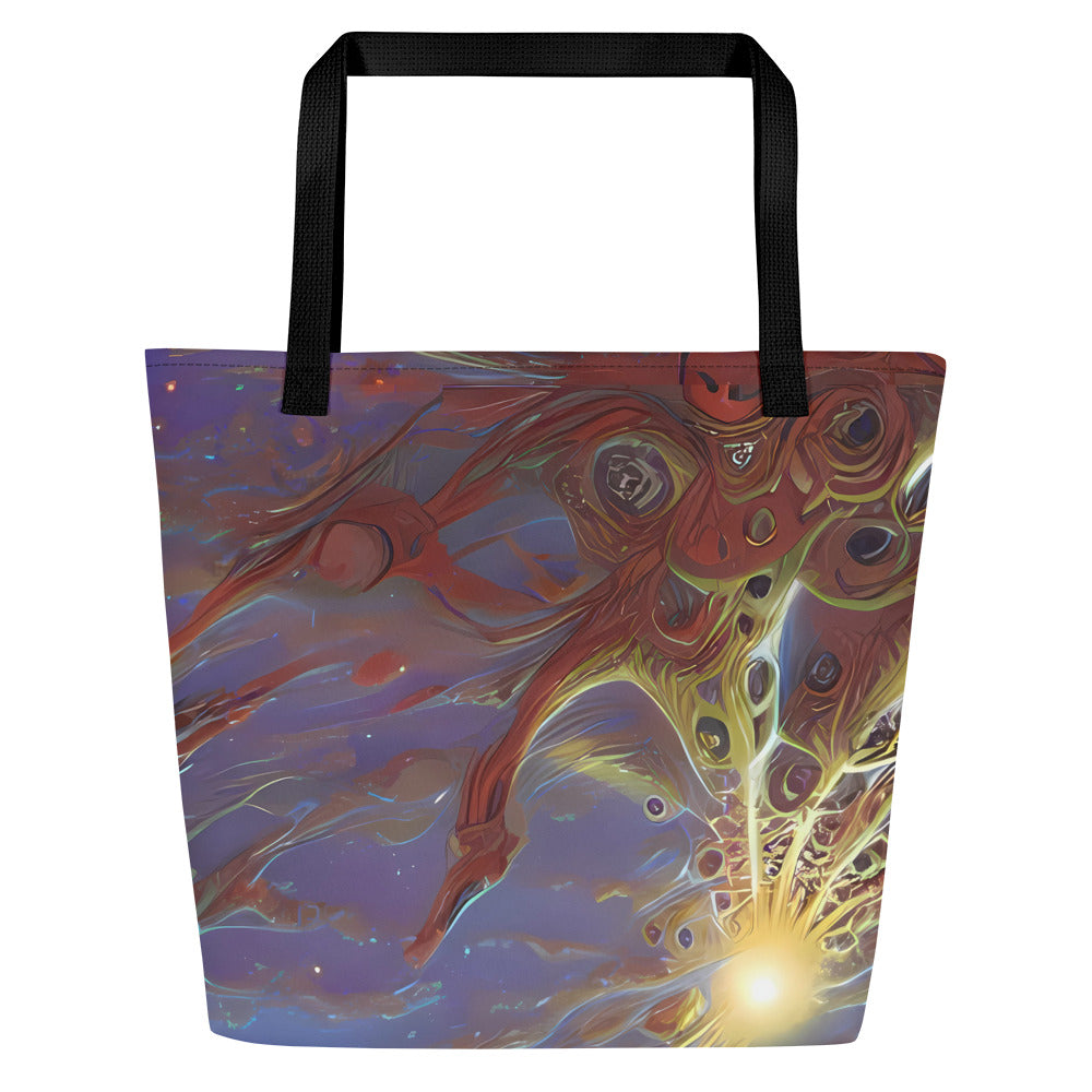 Large Tote Bag w/ Pocket - Stellar Drifters