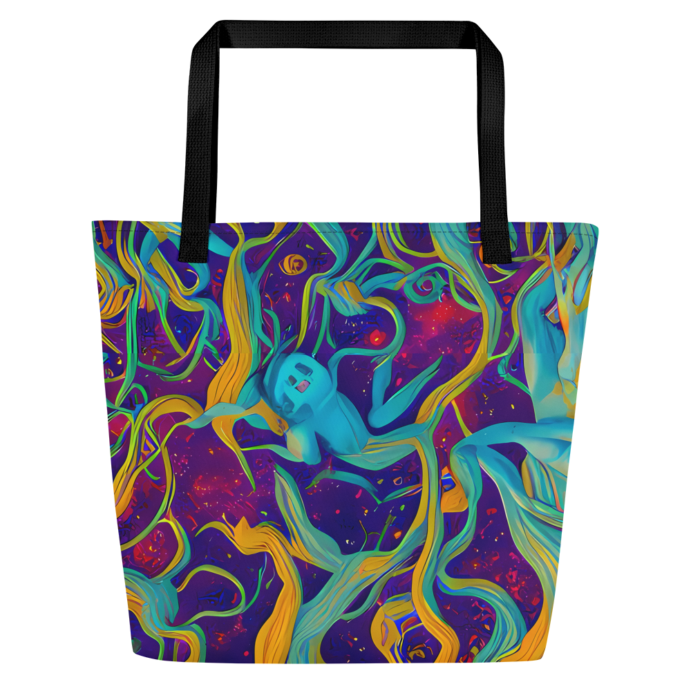 Large Tote Bag w/ Pocket - Etherial Entwine