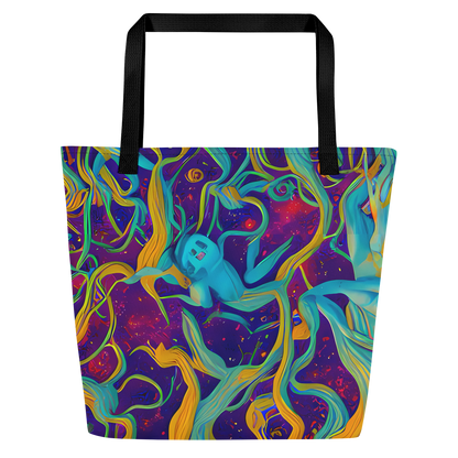 Large Tote Bag w/ Pocket - Etherial Entwine