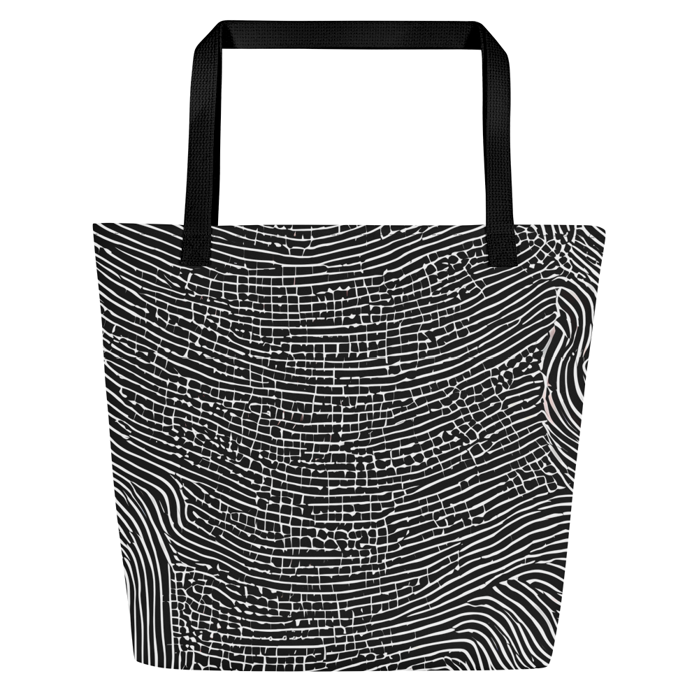 Large Tote Bag w/ Pocket - Zenith Stripes