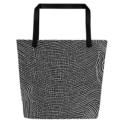 Large Tote Bag w/ Pocket - Zenith Stripes