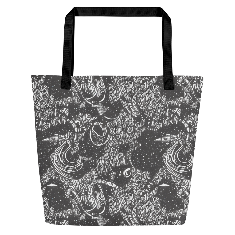 Large Tote Bag w/ Pocket - Shadow Reverie