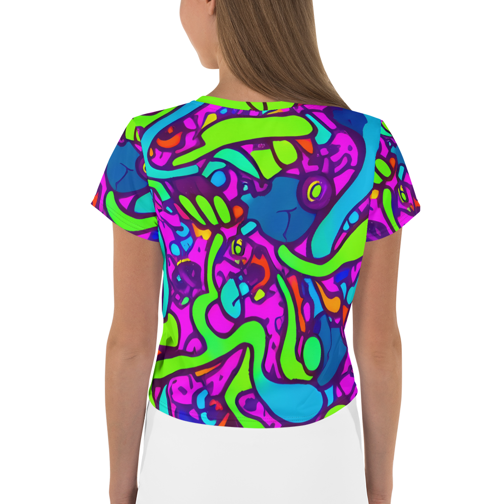 Women's Crop Tee - Funky Vortex