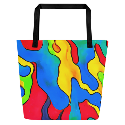 Large Tote Bag w/ Pocket - Splash of Joy