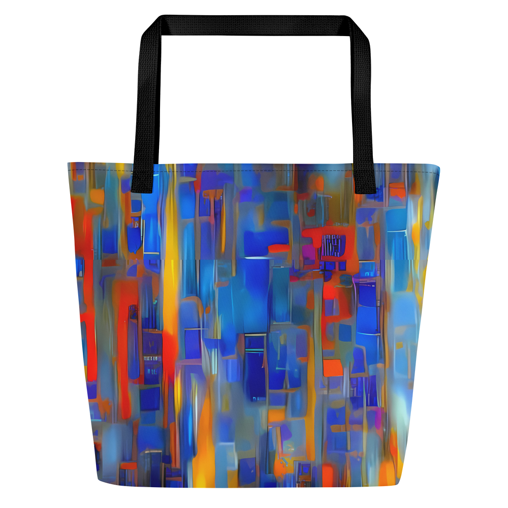 Large Tote Bag w/ Pocket - Neoplastique Flow