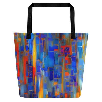 Large Tote Bag w/ Pocket - Neoplastique Flow