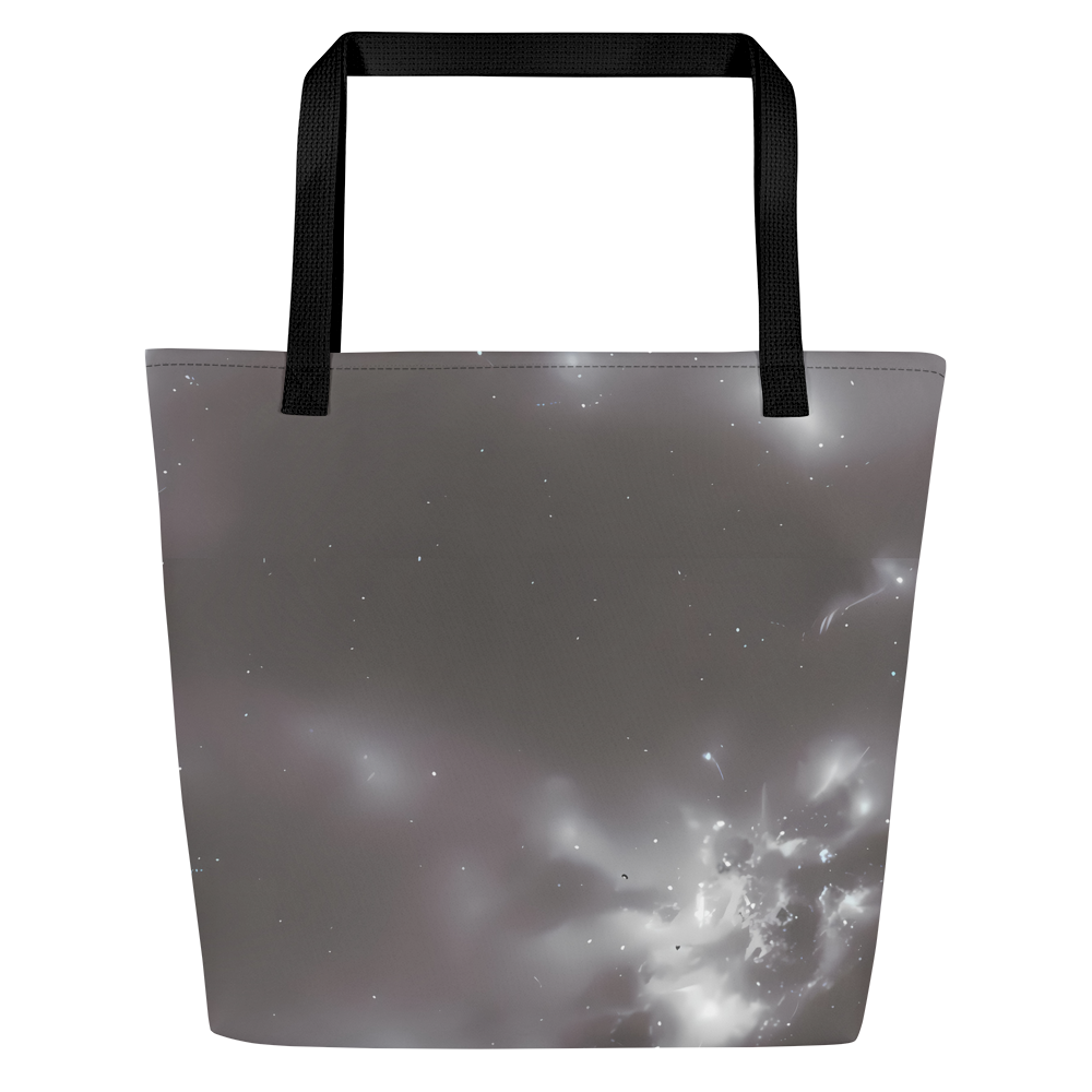Large Tote Bag w/ Pocket - Silver Nebula
