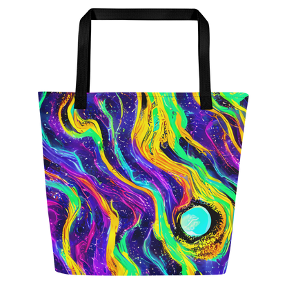 Large Tote Bag w/ Pocket - Jackson Swirl