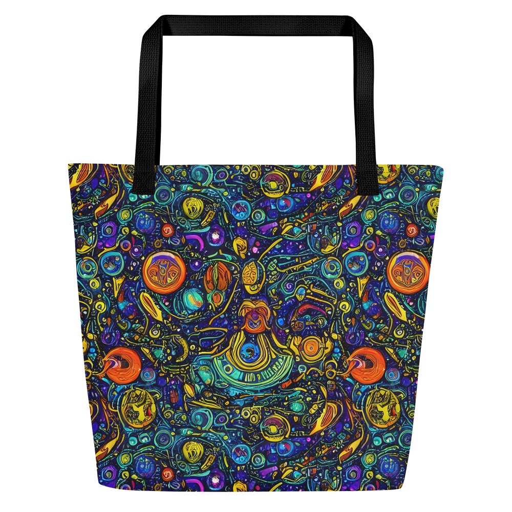 Large Tote Bag w/ Pocket - Vasnetsov Vortex