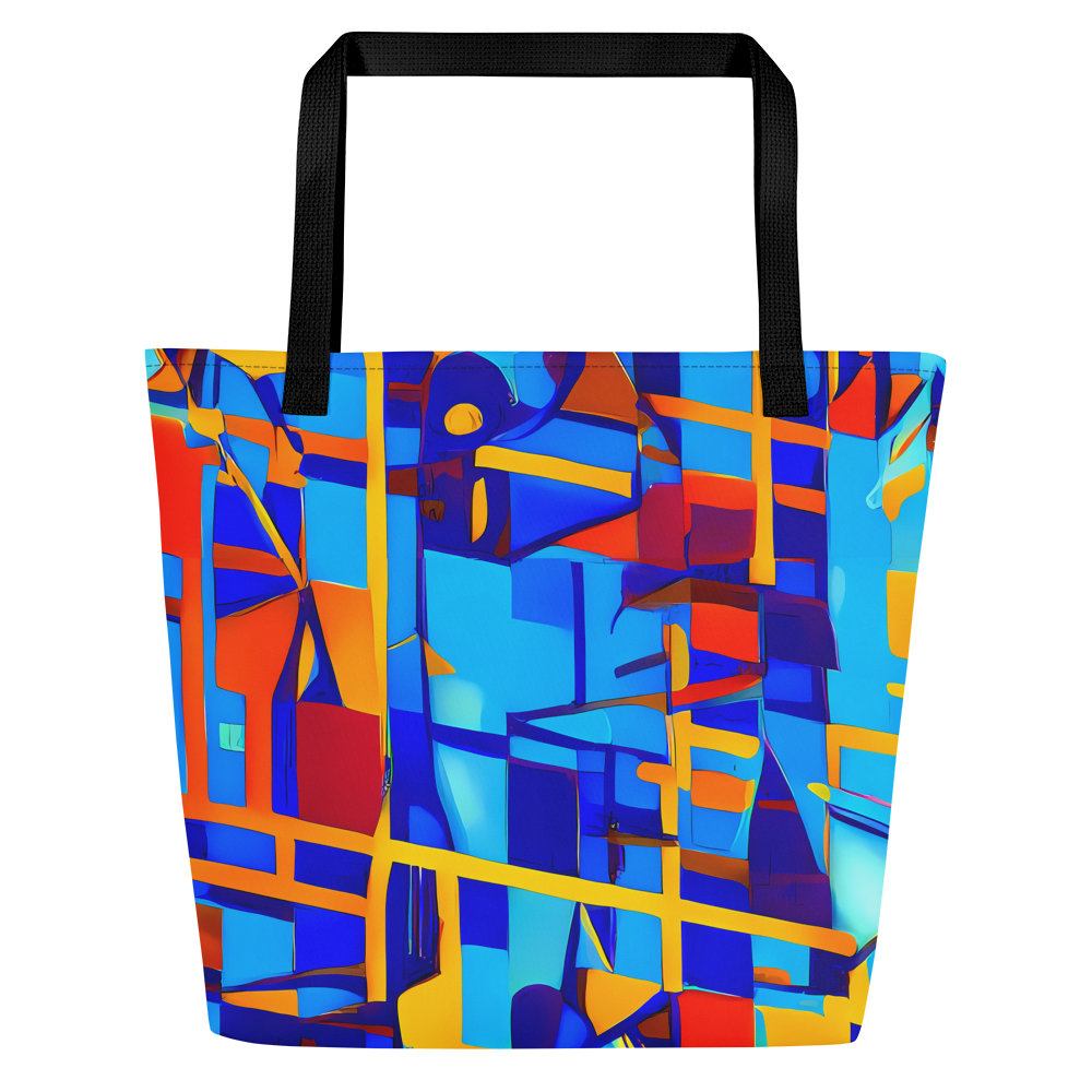 Large Tote Bag w/ Pocket - Radiant Labyrinth