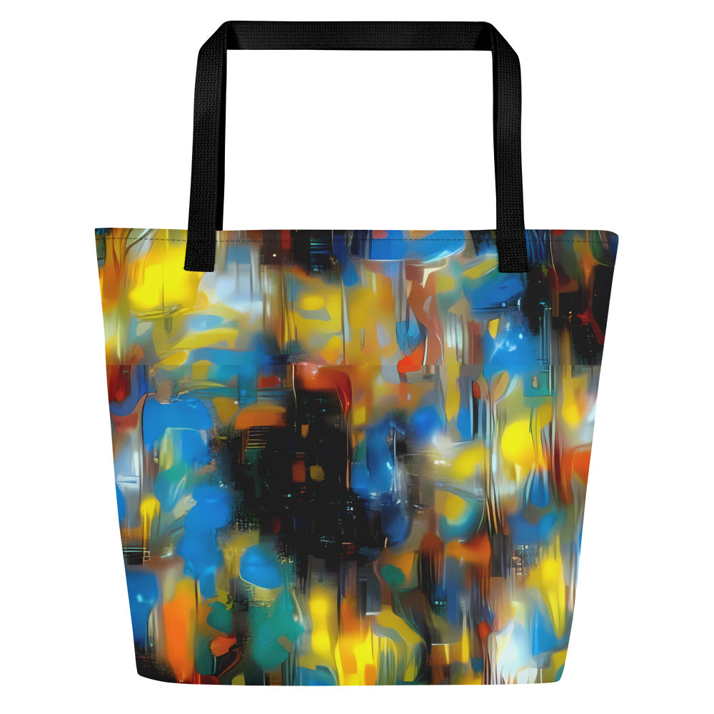 Large Tote Bag w/ Pocket - Wallis Warp