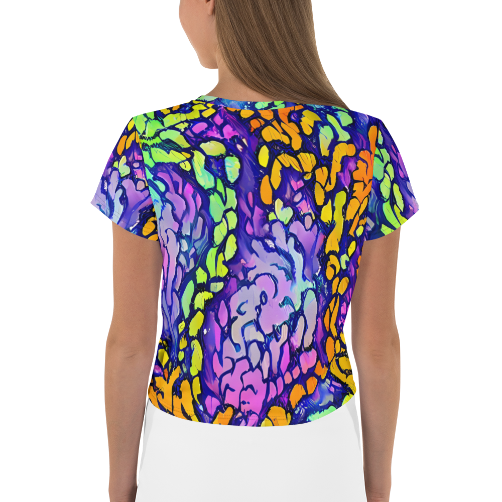 Women's Crop Tee - Surreal Waveforms