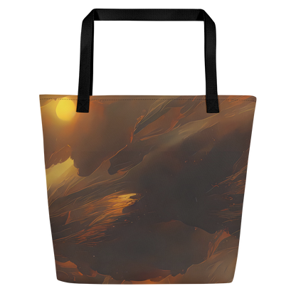 Large Tote Bag w/ Pocket - Sunset Shores