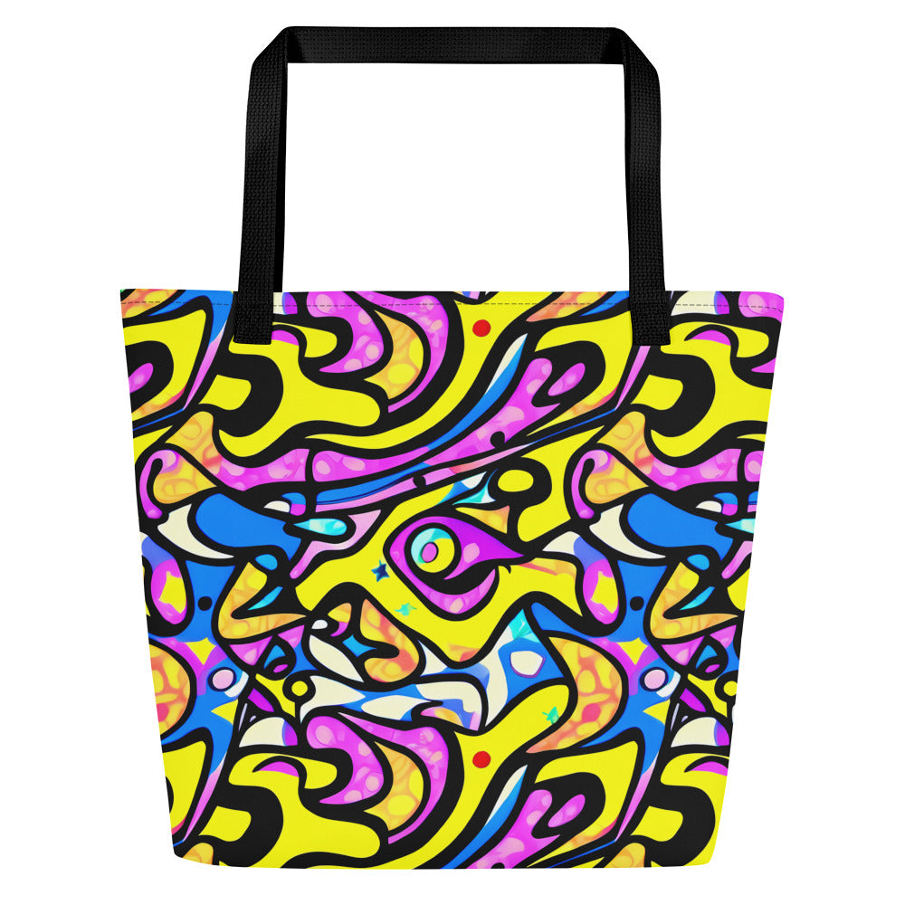 Large Tote Bag w/ Pocket - Britto's Odyssey