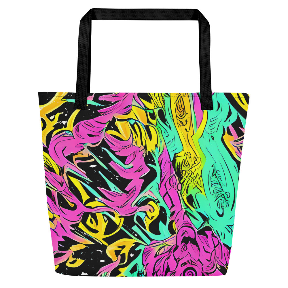 Large Tote Bag w/ Pocket - Feldstein Frenzy