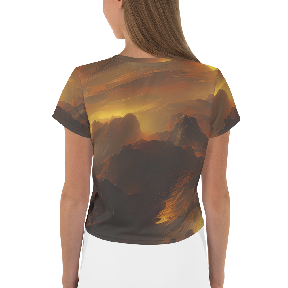 Women's Crop Tee - Sunset Shores