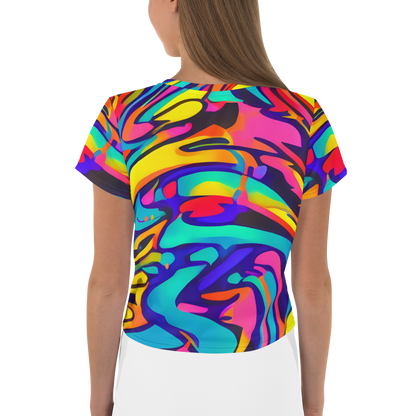 Women's Crop Tee - Electric Ecstasy