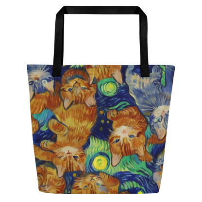 Large Tote Bag w/ Pocket - Celestial Claws