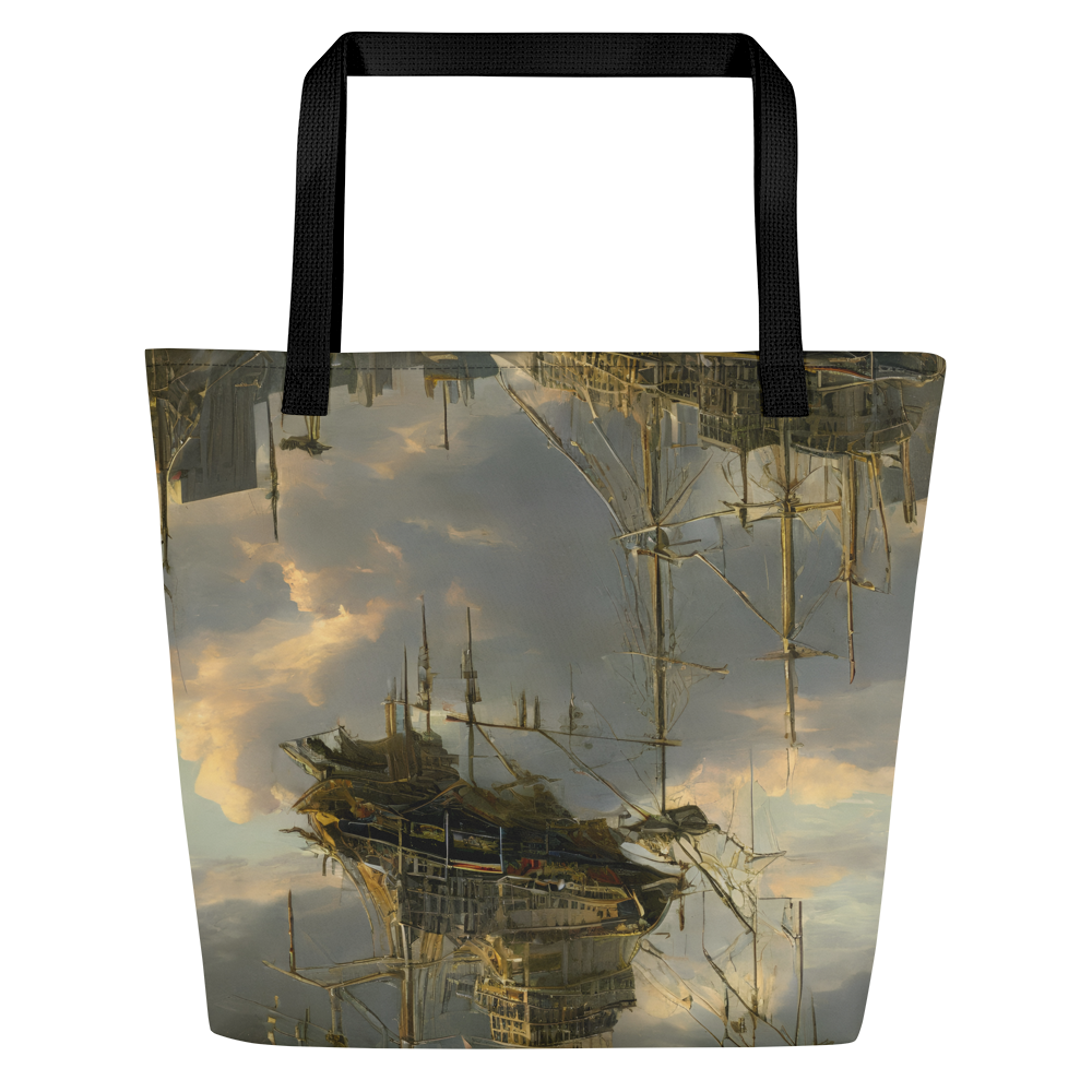 Large Tote Bag w/ Pocket - Ethereal Armada