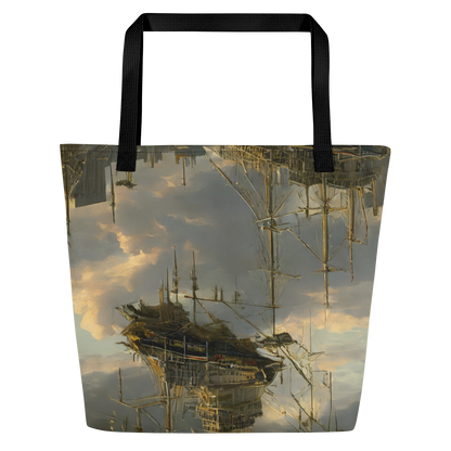 Large Tote Bag w/ Pocket - Ethereal Armada