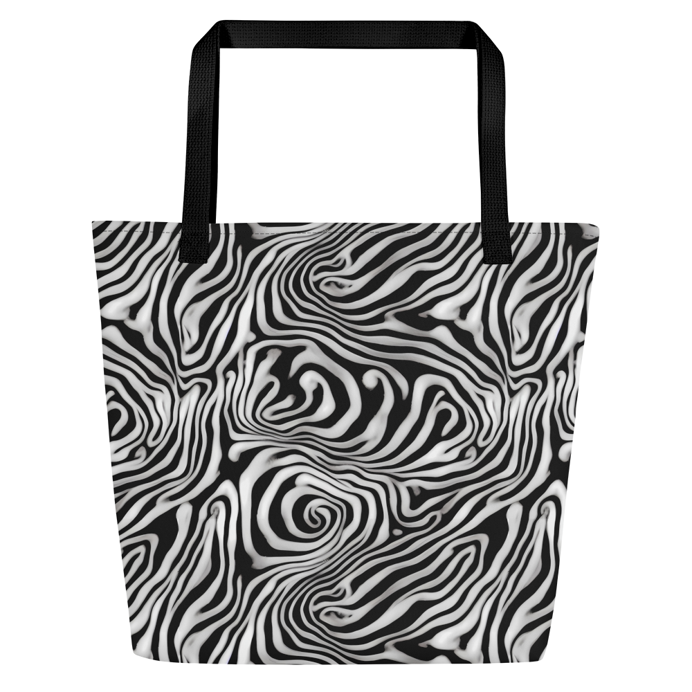 Large Tote Bag w/ Pocket - Warped Cosmos