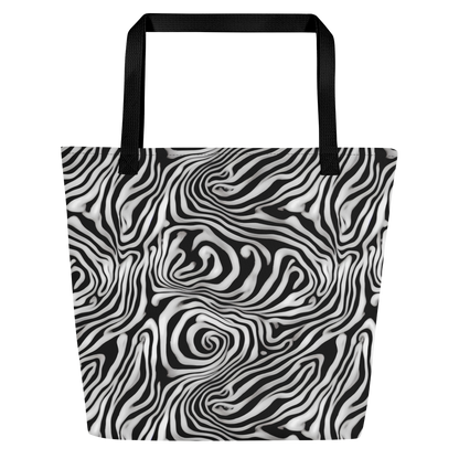 Large Tote Bag w/ Pocket - Warped Cosmos