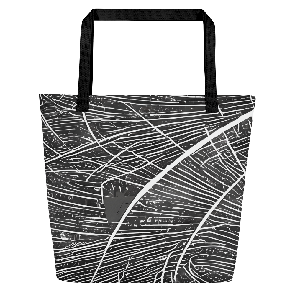 Large Tote Bag w/ Pocket - Silver Echo