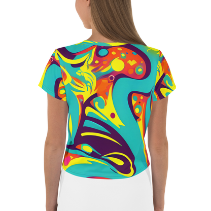Women's Crop Tee - Retro Ribbon