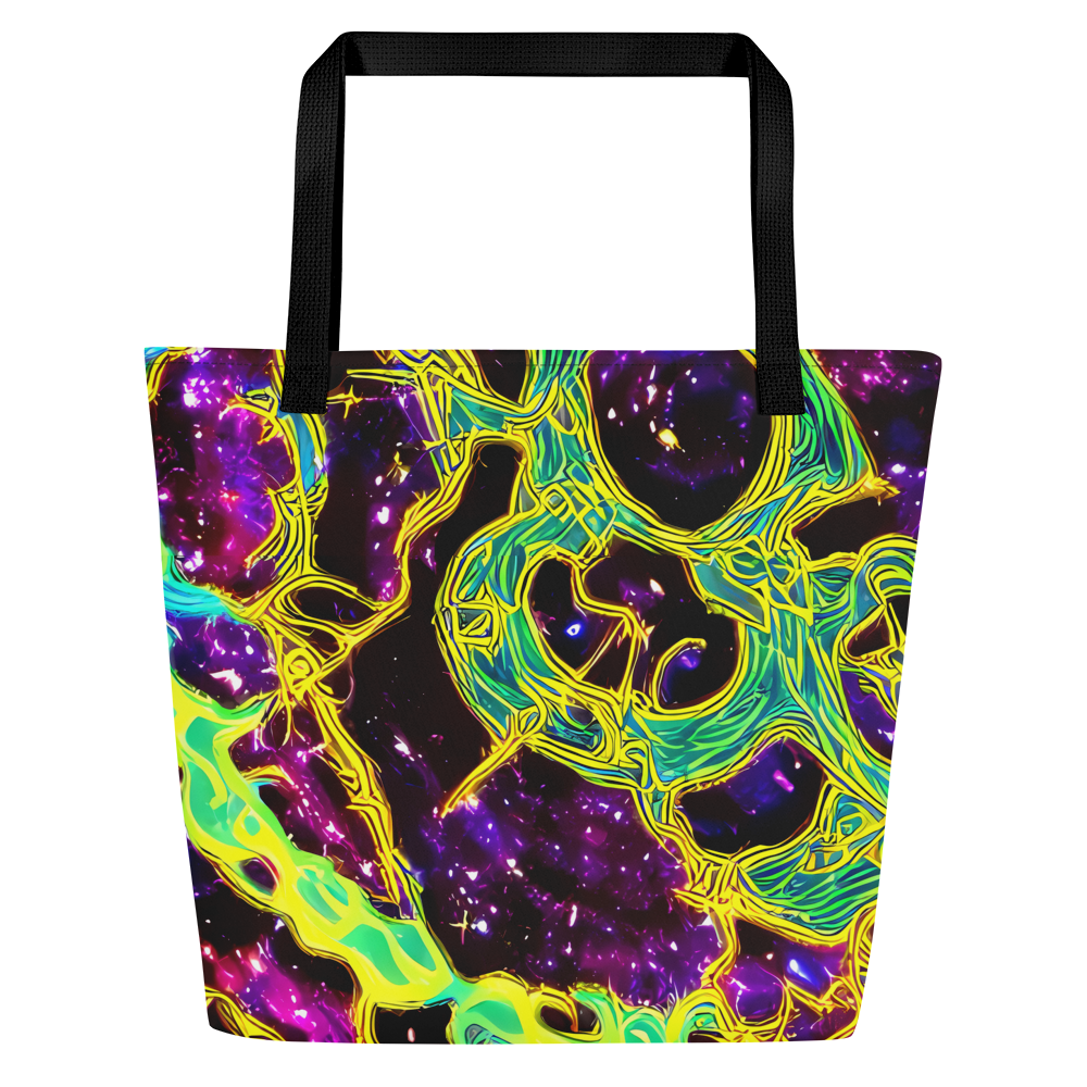 Large Tote Bag w/ Pocket - Galactic Web