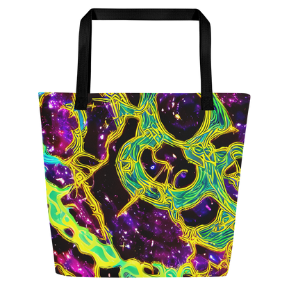 Large Tote Bag w/ Pocket - Galactic Web