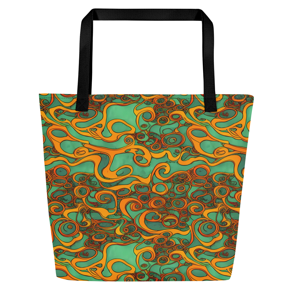 Large Tote Bag w/ Pocket - Nebula Nodes