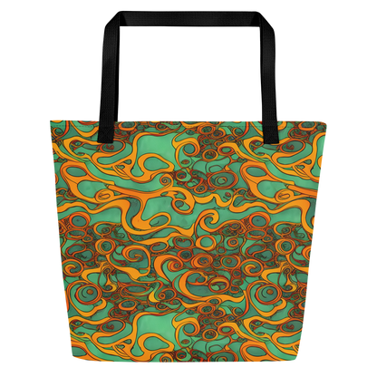 Large Tote Bag w/ Pocket - Nebula Nodes