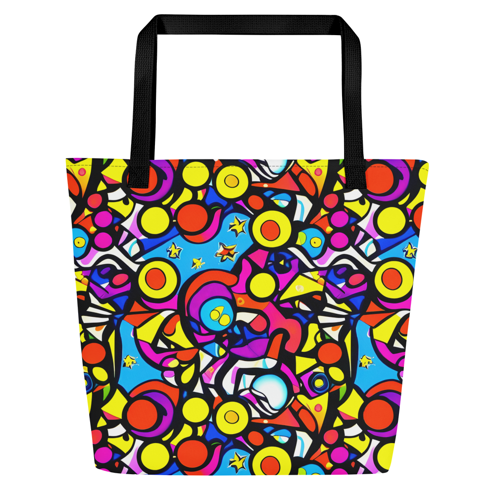 Large Tote Bag w/ Pocket - Eclectic Fantasy