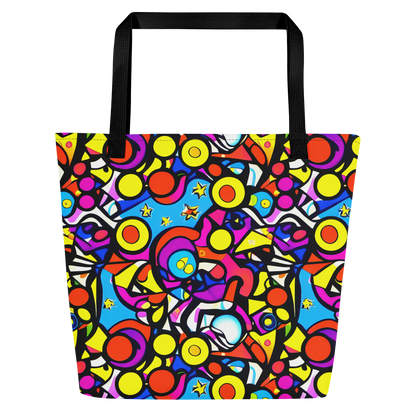 Large Tote Bag w/ Pocket - Eclectic Fantasy