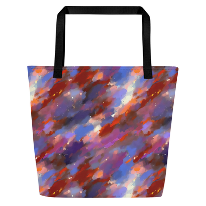 Large Tote Bag w/ Pocket - Celestial Brushstroke