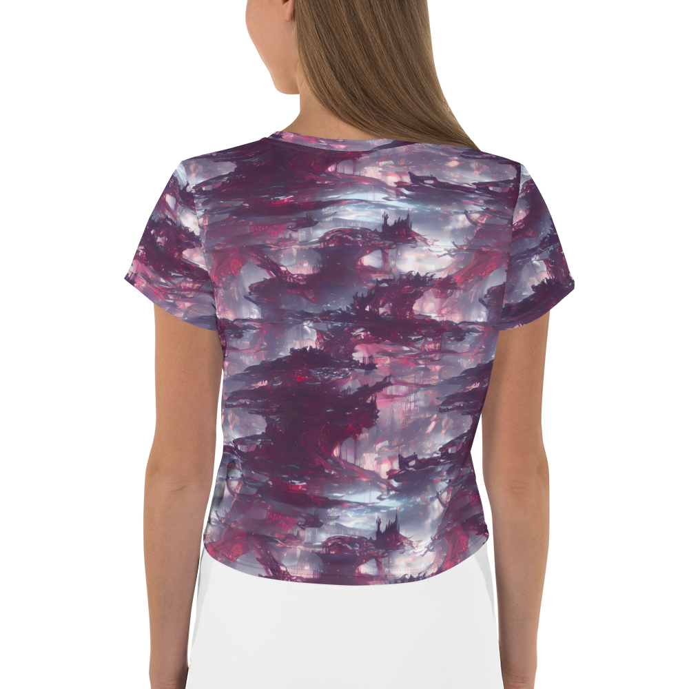 Women's Crop Tee - Twilight Fortresses