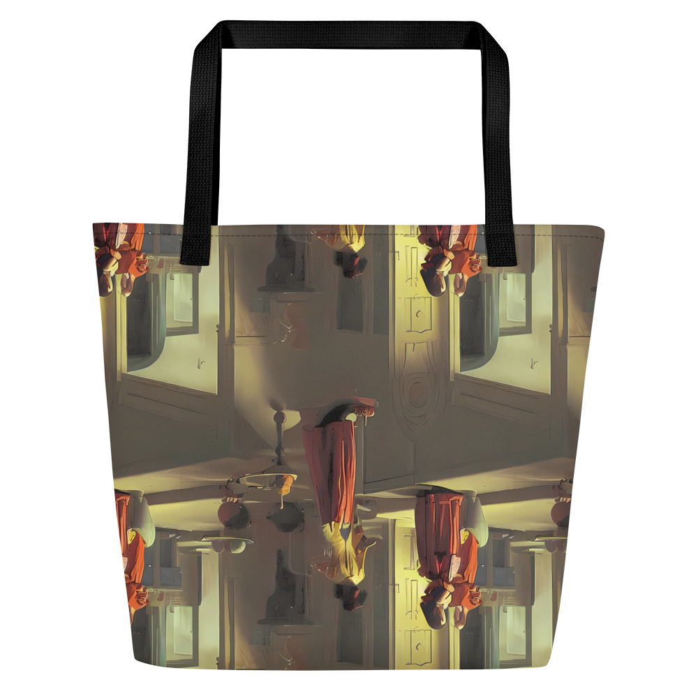 Large Tote Bag w/ Pocket - Surreal Shadows