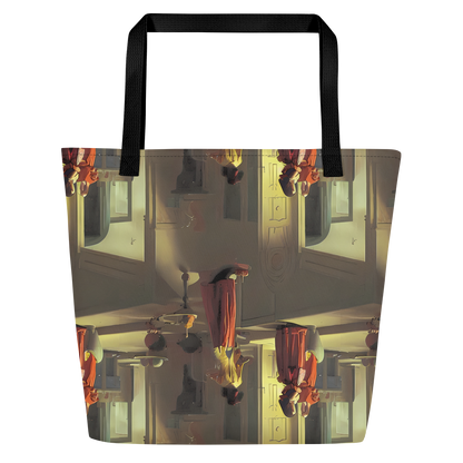Large Tote Bag w/ Pocket - Surreal Shadows