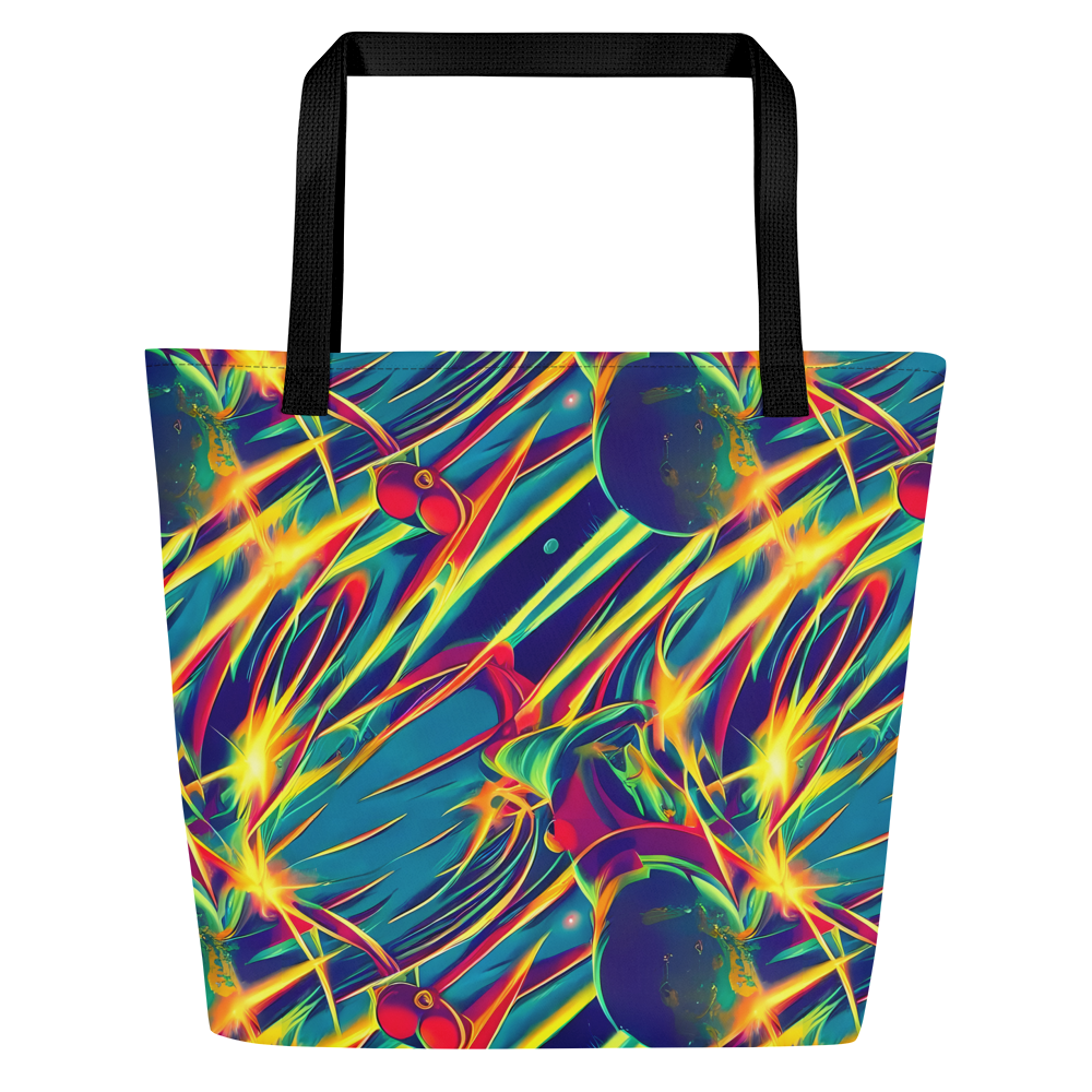 Large Tote Bag w/ Pocket - Cosmic Inferno