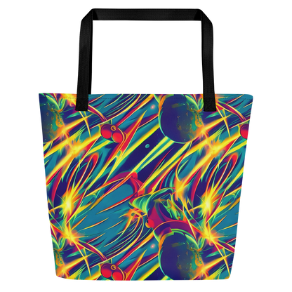 Large Tote Bag w/ Pocket - Cosmic Inferno