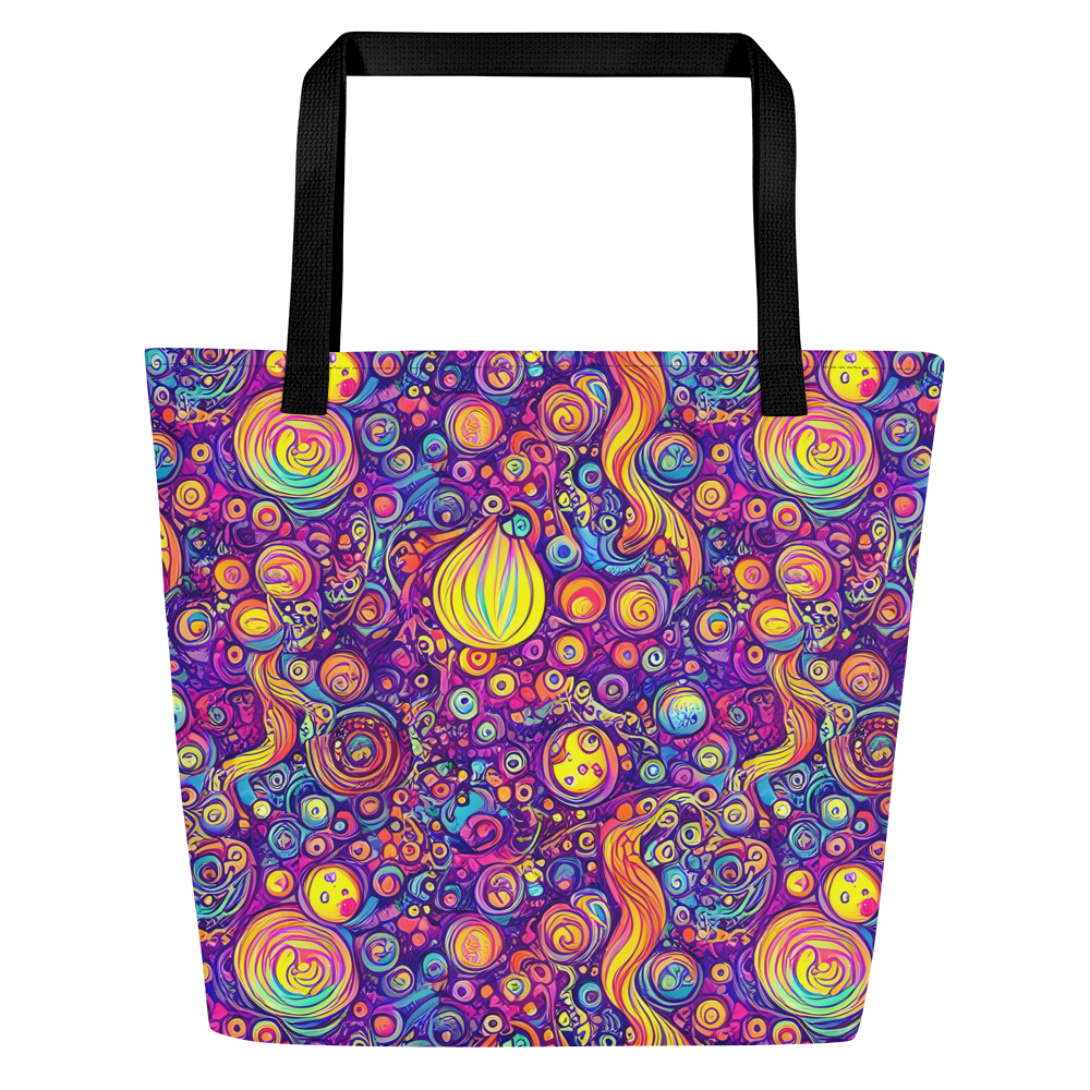Large Tote Bag w/ Pocket - Festival of Whimsy