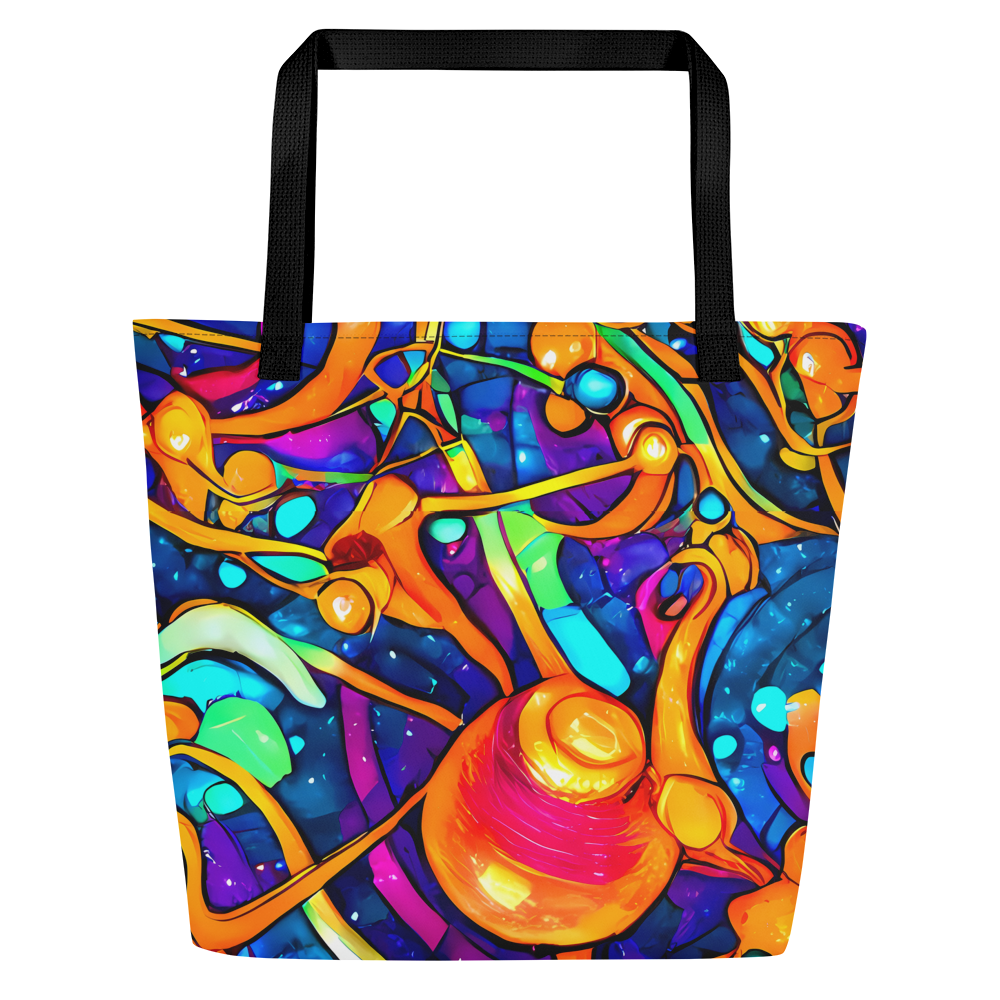 Large Tote Bag w/ Pocket - Iridescent Nebula