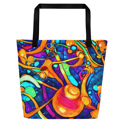 Large Tote Bag w/ Pocket - Iridescent Nebula