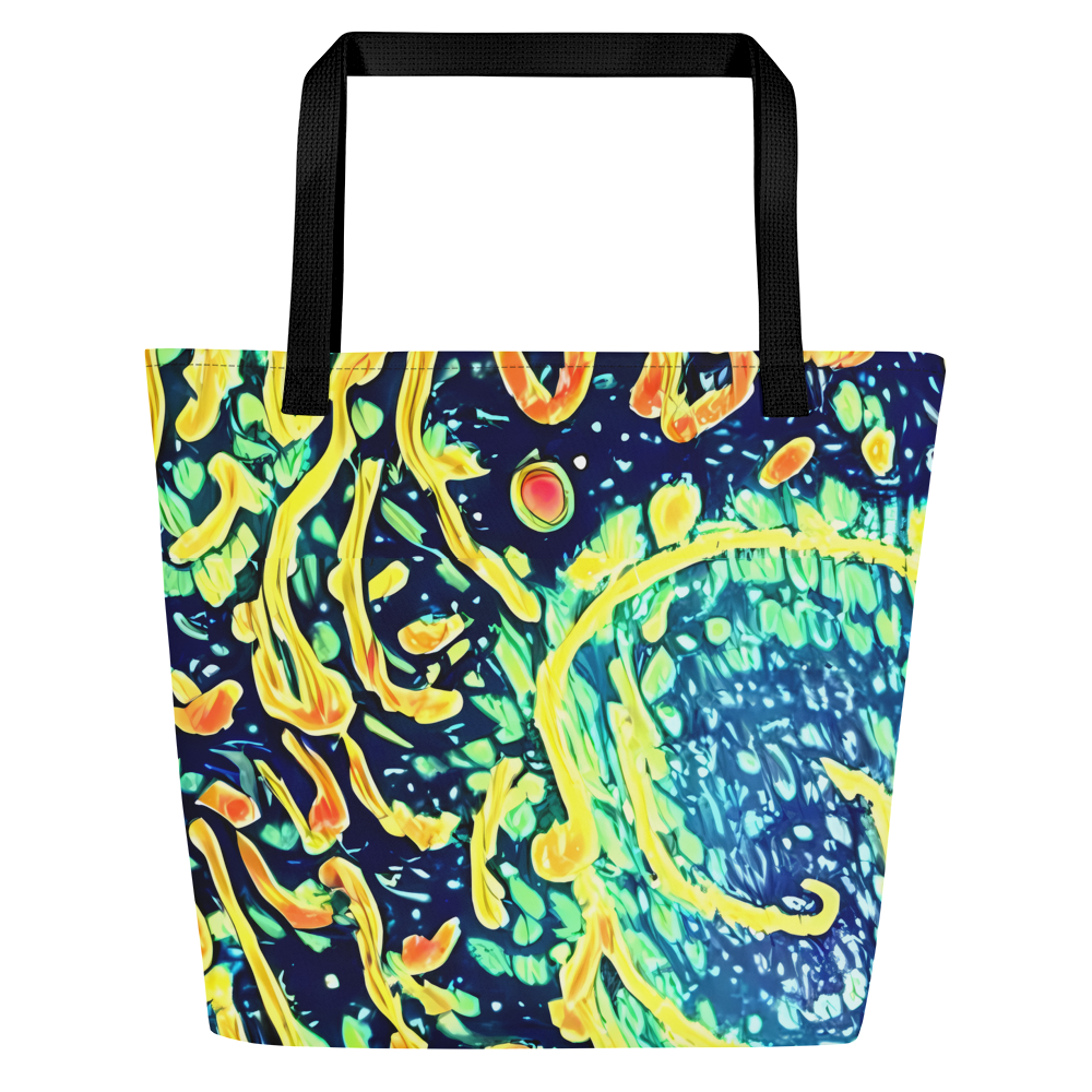 Large Tote Bag w/ Pocket - Vortex Glow